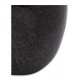 Black Metallic Glazed Earthenware Vessel