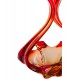 Red & Orange Murano Glass Basket