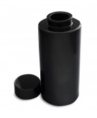 Pair Black Glazed Ceramic Ming Style Vases