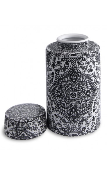 Paisley Patterned Ming Style Vase