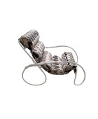 Walter Lamb Style Outdoor Steel Lounge Chair