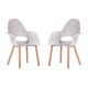 Pair of Contemporary Mid-Century Style Chairs With Arms