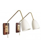 Pair of Custom Midcentury Style Wall Mount Sconces