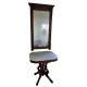 Antique Eastlake Carved Walnut Pier Mirror & Table - Set