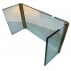 1970s Leon Rosen for Pace Collection Brass & Glass Waterfall Coffee Table