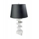 Lucite 'Stacked Triangles' Table Lamp