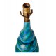 Blue Glazed Ceramic Table Lamp