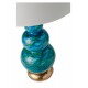Blue Glazed Ceramic Table Lamp