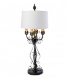 Wrought Iron Candelabra Table Lamp
