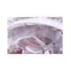 Footed Red Spiral Dish